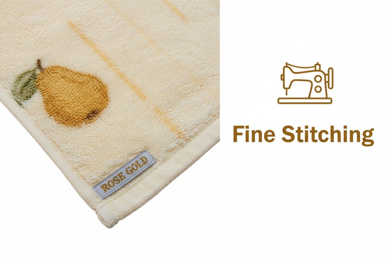 Bath Towel Microfiber | Cream Pear Print | Ultra Soft, Super Absorbent & Quick Dry | Unisex