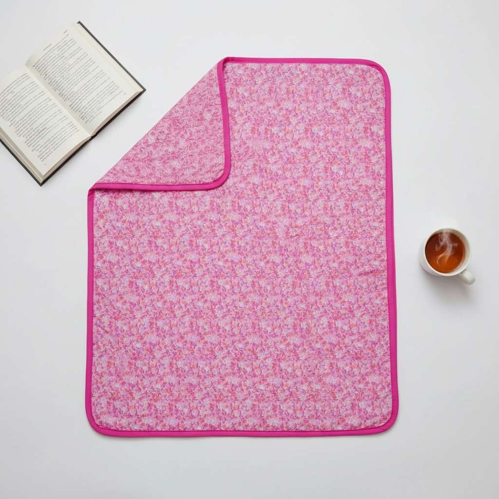 Dohar Single Bed | Pink Ditsy Floral Print | AC Dohar | 100% Cotton (Set of 2 Pcs)