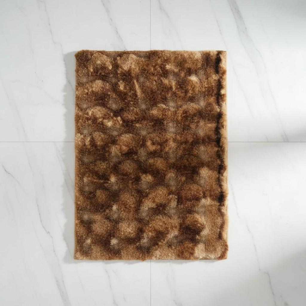 Bath Mat Anti-Slip | 3D Bubble Cloud Texture | Super Absorbent | Multicolour | Set of 2 Pcs