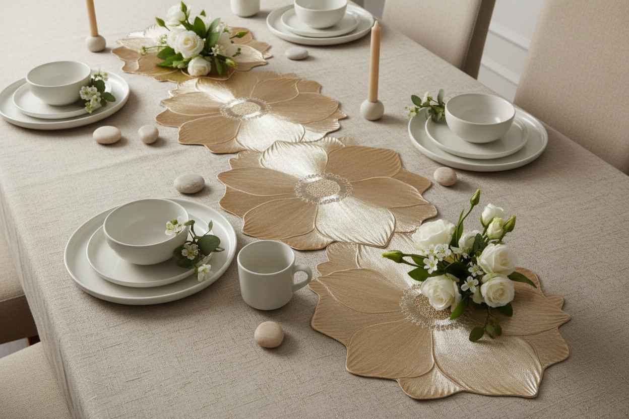 Floral Bloom Table Runner | Dining & Center Table Décor Runner