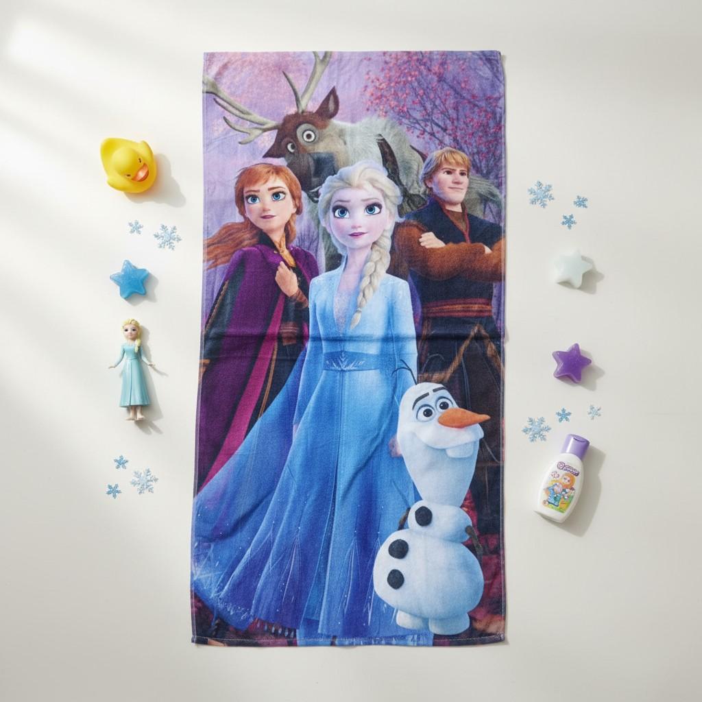Frozen 2 Kids Bath Towel | Elsa & Anna | Super Soft & Absorbent (Available in Different Styles)