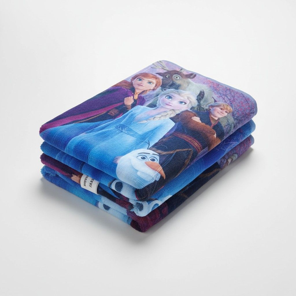 Frozen 2 Kids Bath Towel | Elsa & Anna | Super Soft & Absorbent (Available in Different Styles)