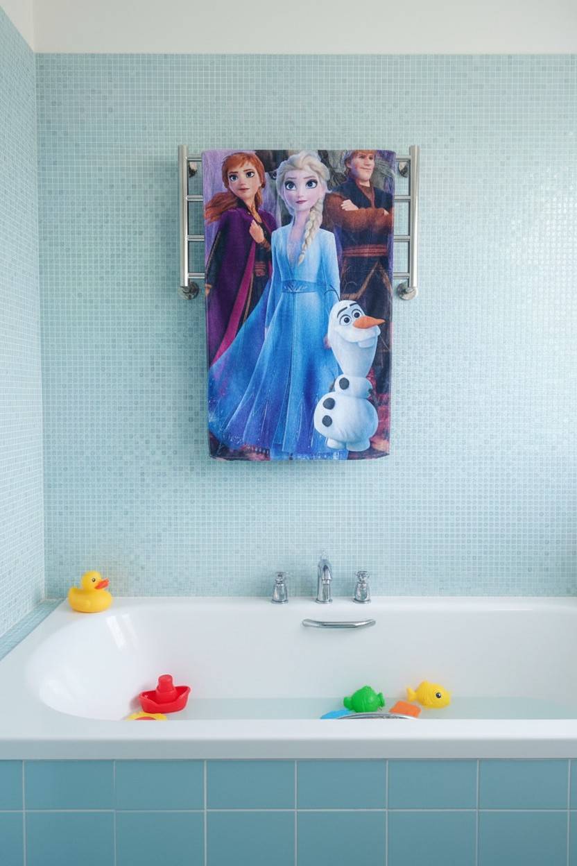 Frozen 2 Kids Bath Towel | Elsa & Anna | Super Soft & Absorbent (Available in Different Styles)