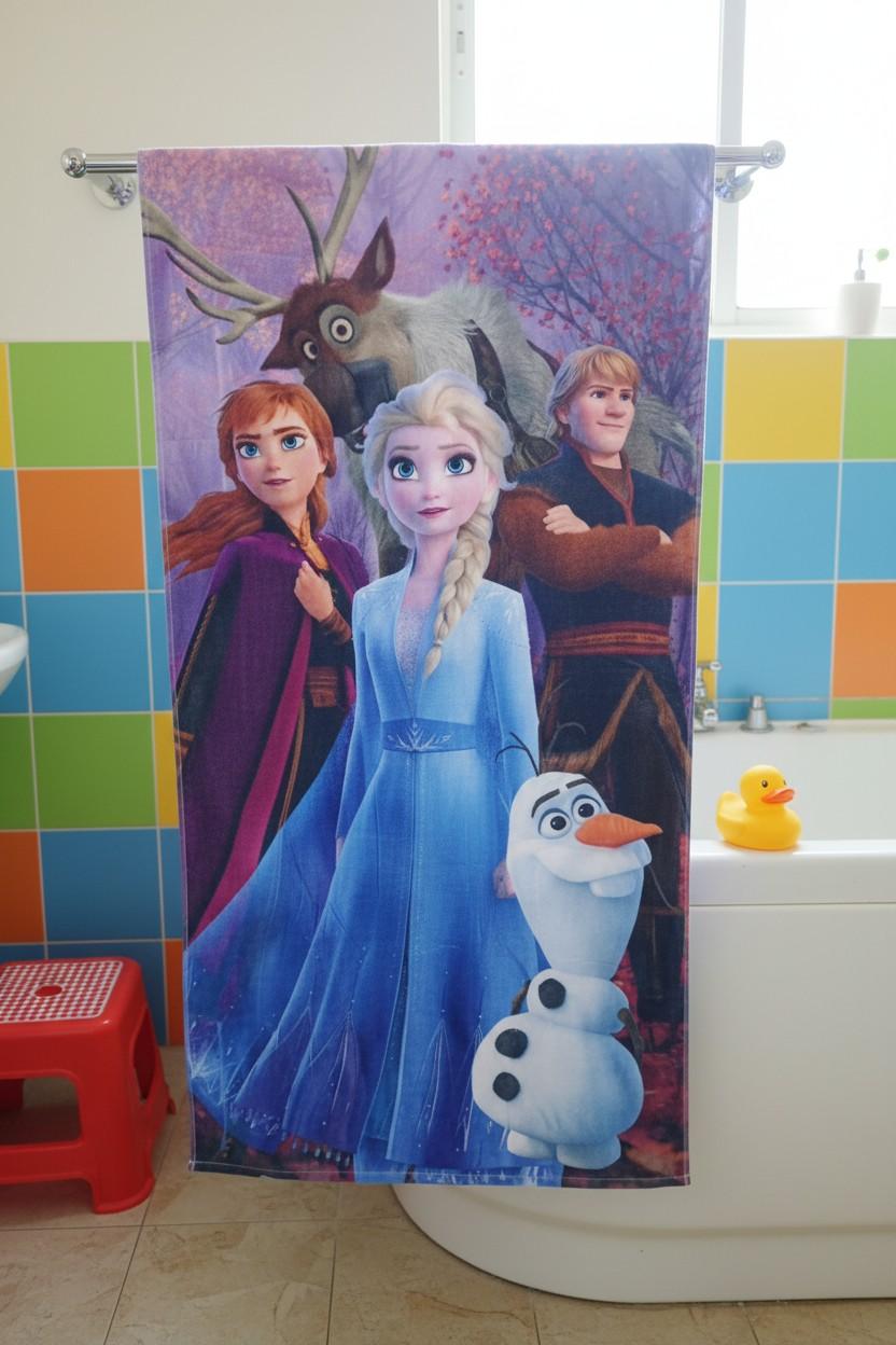 Frozen 2 Kids Bath Towel | Elsa & Anna | Super Soft & Absorbent (Available in Different Styles)