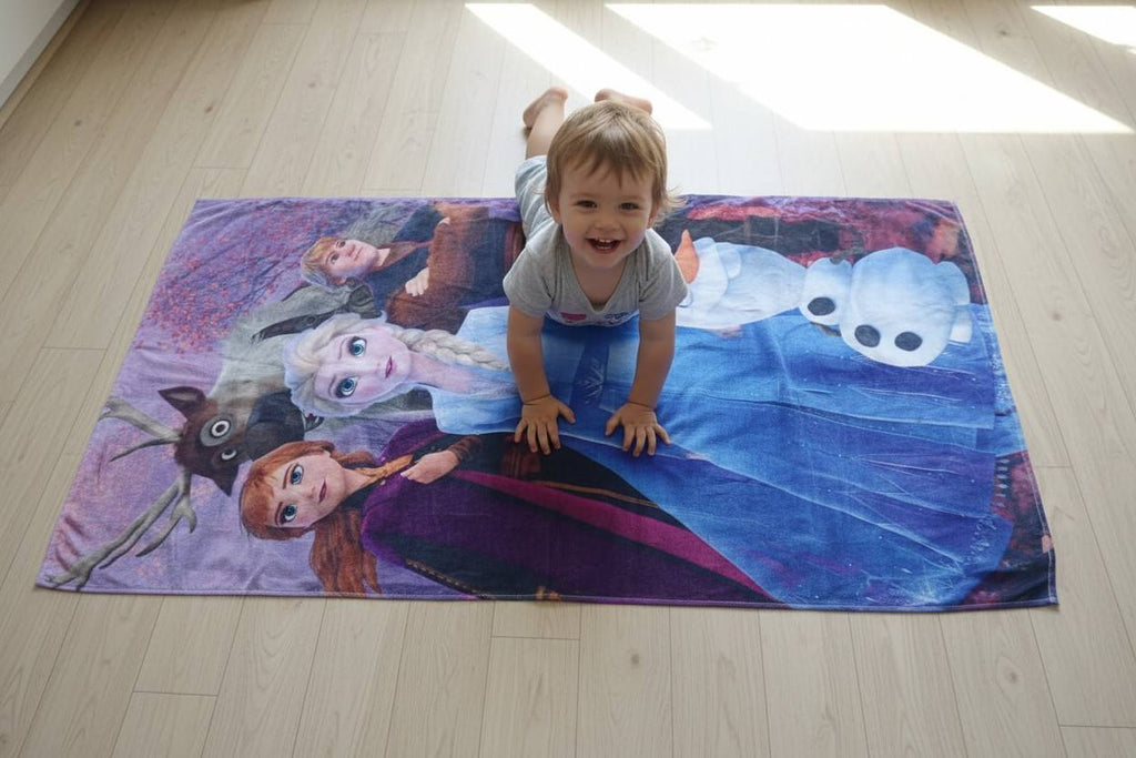 Frozen 2 Kids Bath Towel | Elsa & Anna | Super Soft & Absorbent (Available in Different Styles)