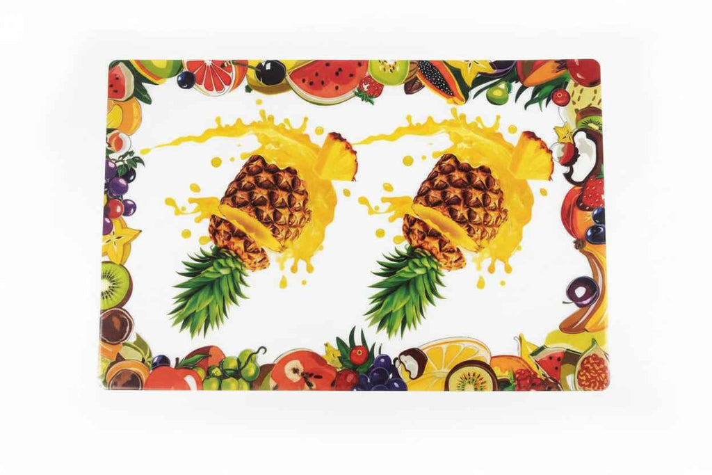 Fruit Print Dining Table Mat | Pineapple Design | Set of 6