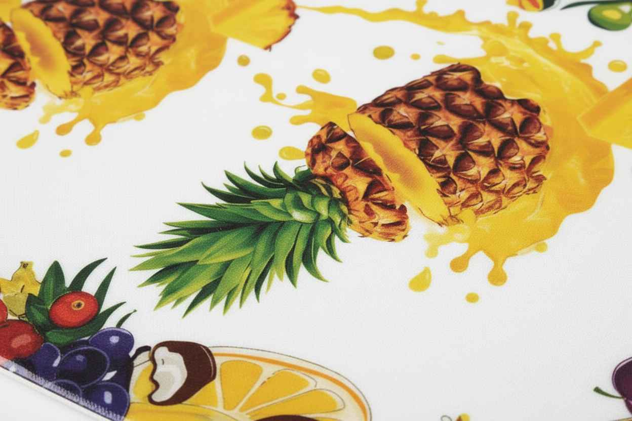 Fruit Print Dining Table Mat | Pineapple Design | Set of 6