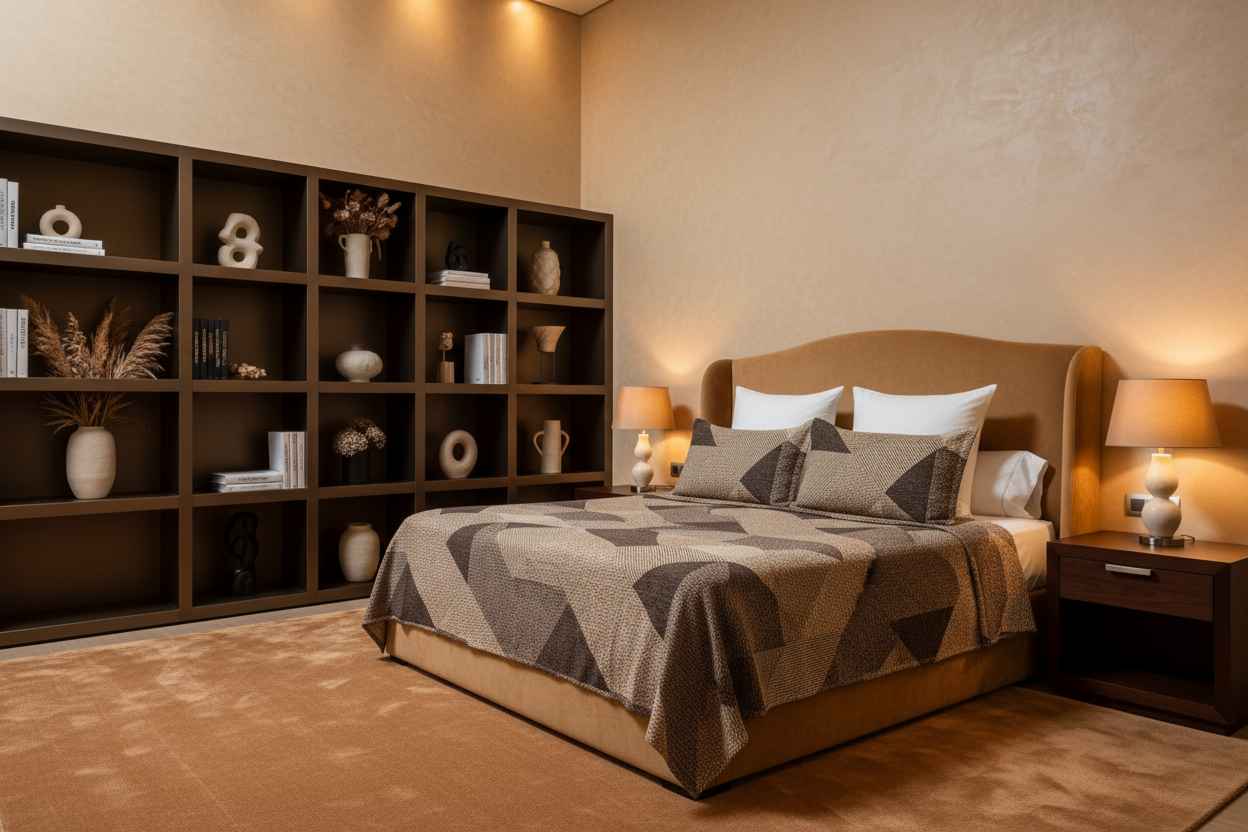 Geometric Art Deco Double Bedsheet