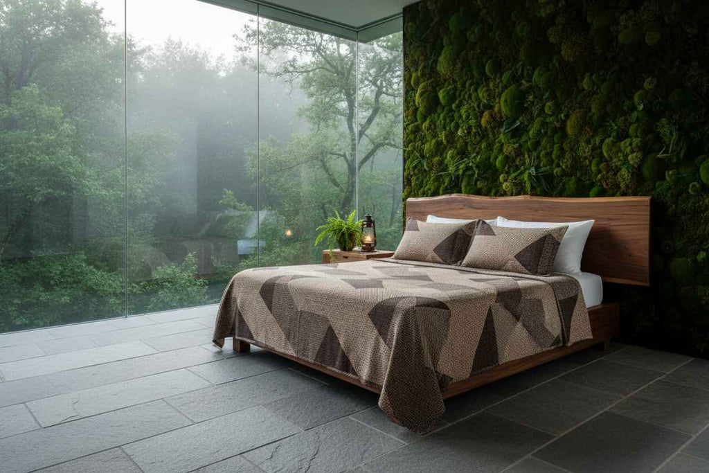 Geometric Art Deco Double Bedsheet