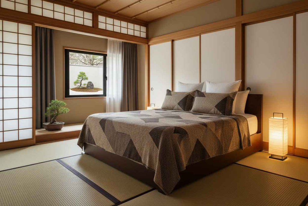 Geometric Art Deco Double Bedsheet