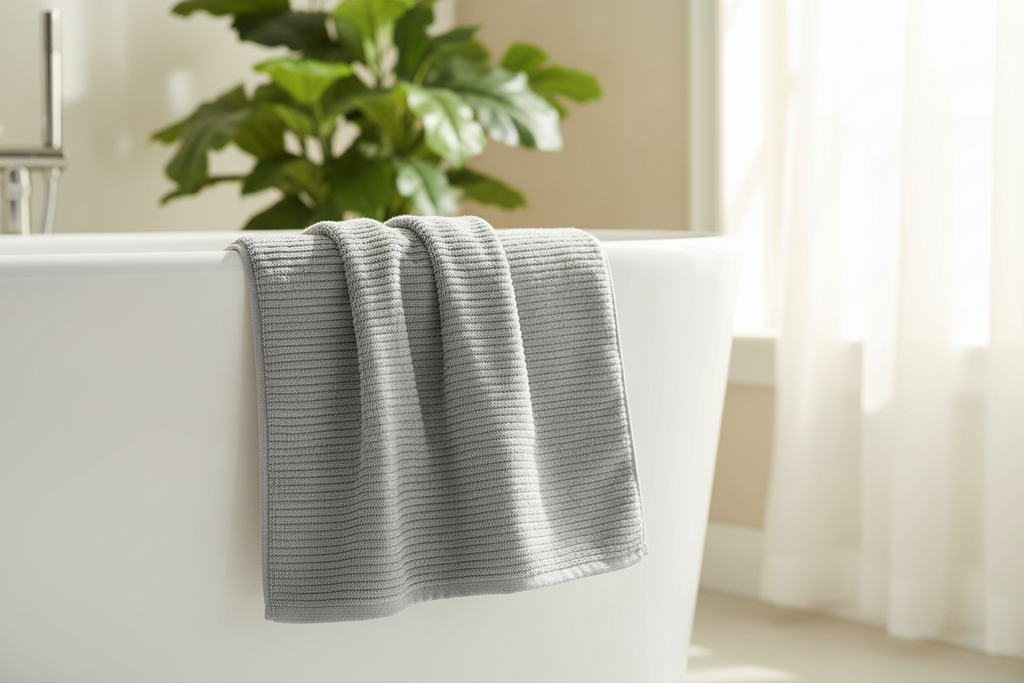 Deslay 100% Bamboo Hand Towel – Mist Grey (16x26 Inches)