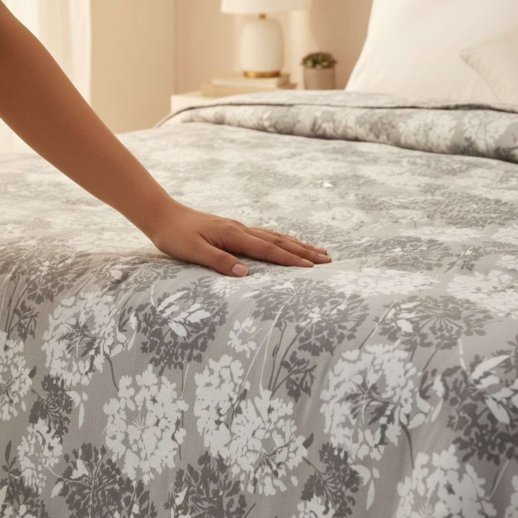 Dohar Single Bed | Floral Print | AC Dohar | 100% Cotton
