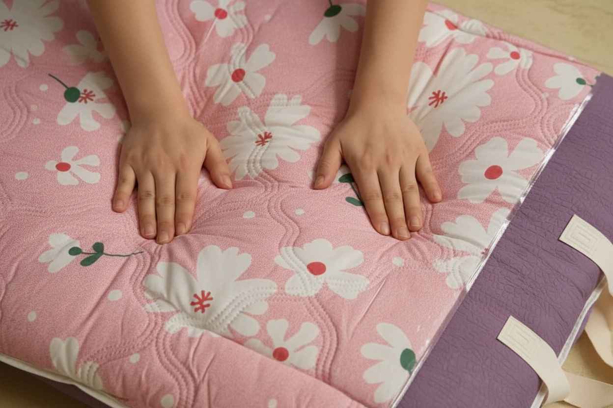 Pink Daisy Double Bed Comforter | Soft Floral Summer Quilted Bedding