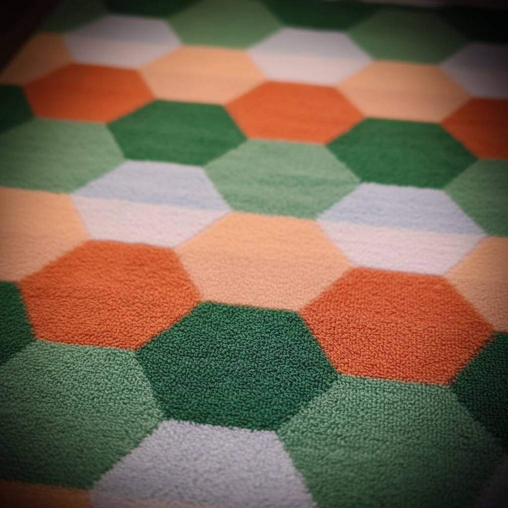 Cotton Bath Towel | Multicolour Hexagon Geometric Print | Unisex