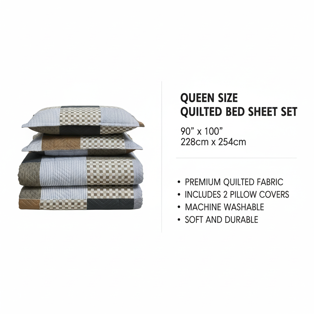 Queen size bed sheet dimensions and specifications