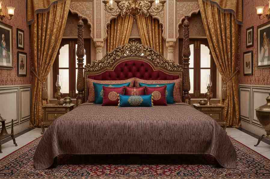 Aesthetics King Size Bed Sheet | 100% Imported Pure Cotton | 200TC | Super Soft | Dark Brown Mocha