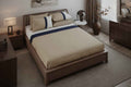 Luxe Stripe Bedsheet Set – Beige & Navy