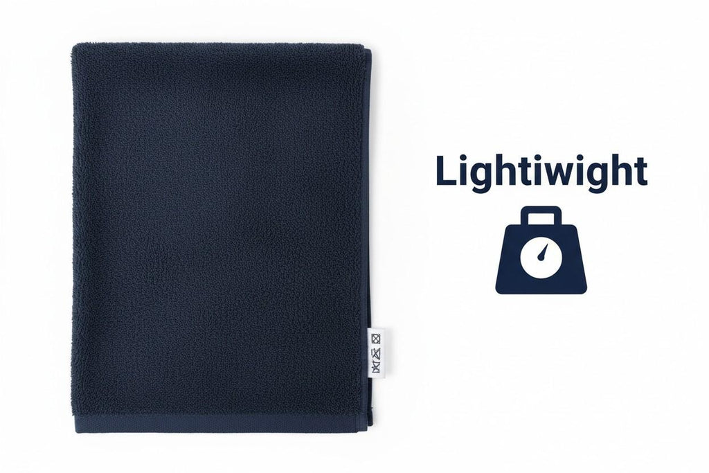 Hand Towel Navy Blue  | Ultra Soft Quick Dry Cotton Terry Set of 3