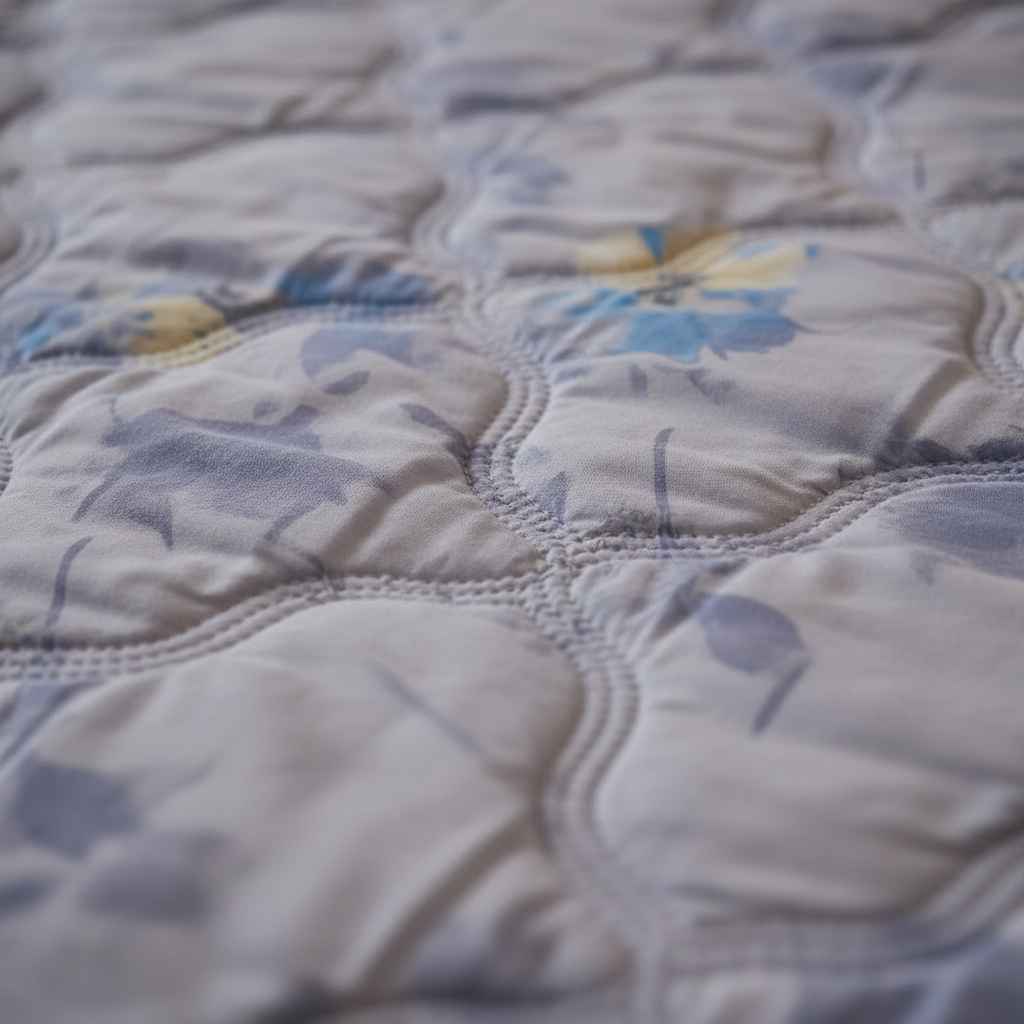 Blue Floral Double Bed Comforter | Lightweight Summer Quilted Bedding