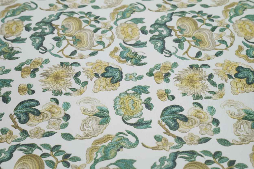 Botanical Floral Dining Table Mat | Premium Jacquard Weave I Set Of 6