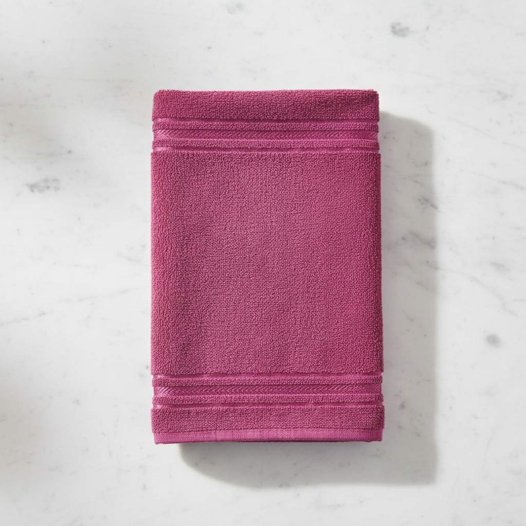 Hand Towel Magenta Pink Terry Cotton | Ultra Soft, Super Absorbent & Quick Dry (Set of 4 Pcs)