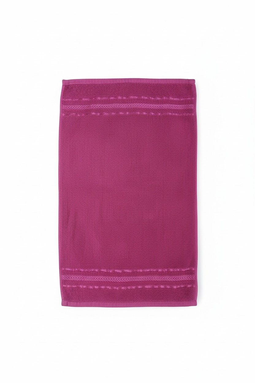 Hand Towel Magenta Pink Terry Cotton | Ultra Soft, Super Absorbent & Quick Dry (Set of 4 Pcs)
