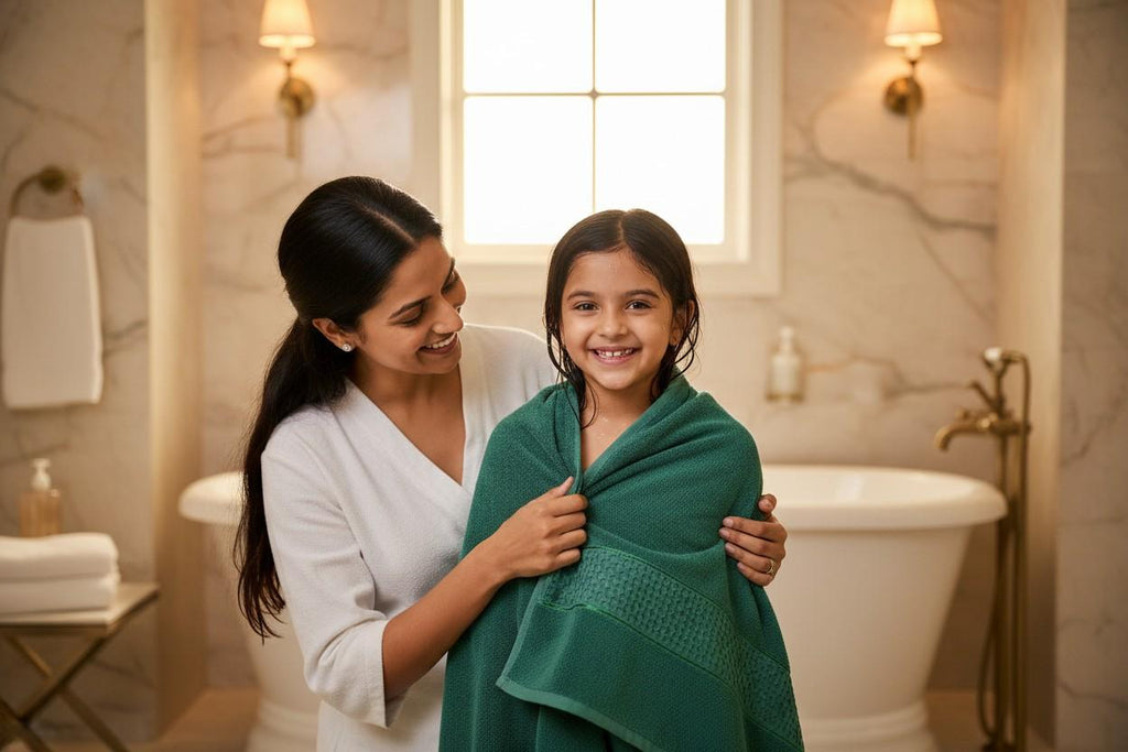 Cotton Bath Towel | Teal Emerald Green | Ultra Soft, Super Absorbent & Quick Dry | Unisex