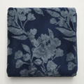 Navy Blue Embroidered Full Size Bath Towel for Unisex | Premium Floral Design