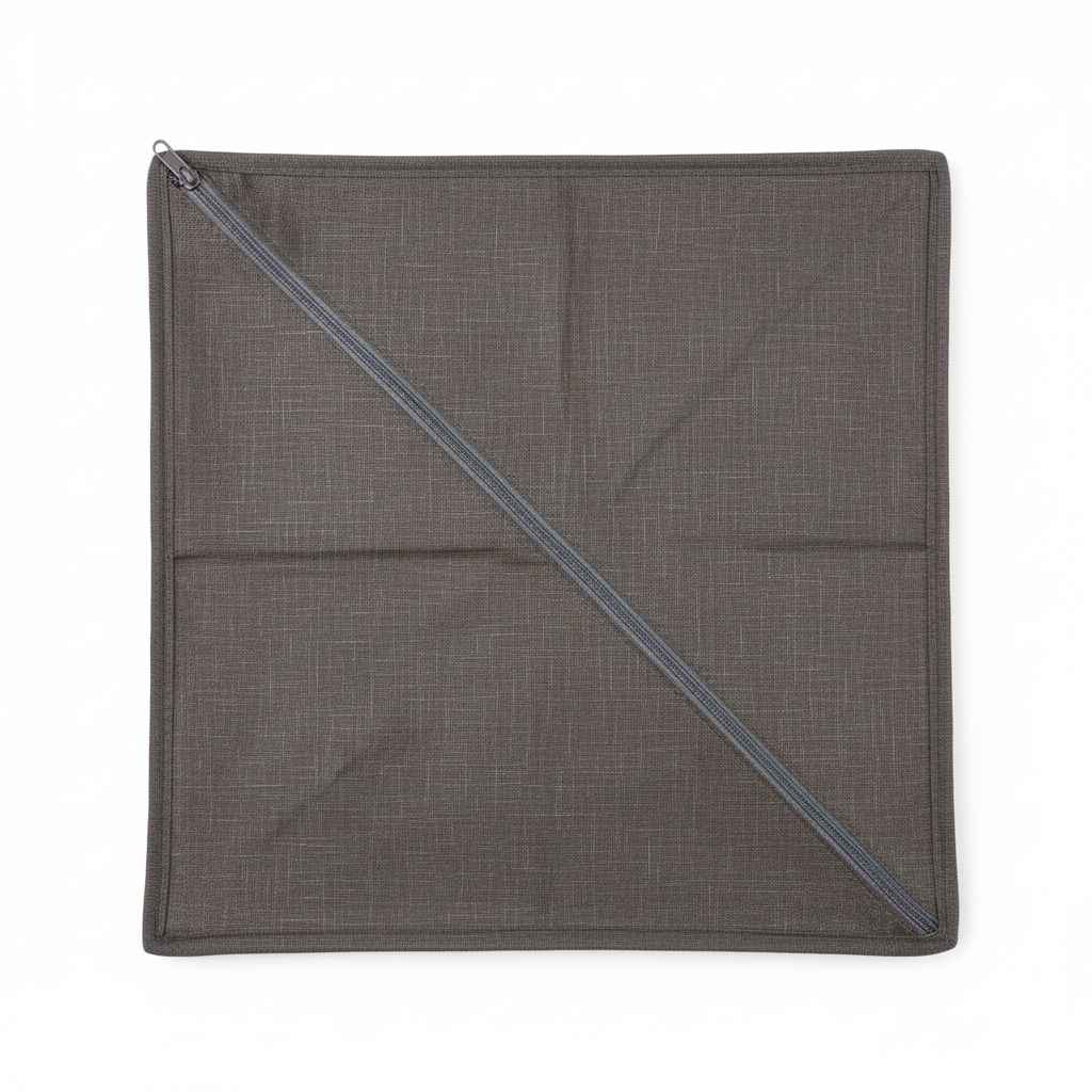 Charcoal Grey Fabric Drawer Organizer | Slot Dividers | Foldable | Wardrobe & Closet