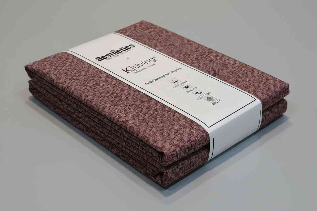 Aesthetics King Size Bed Sheet | 100% Imported Pure Cotton | 200TC | Super Soft