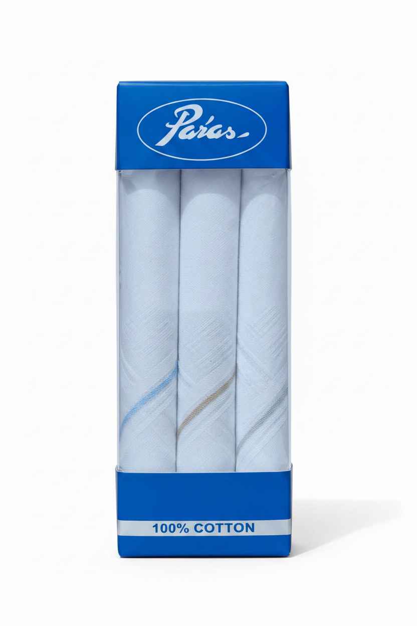 Paras 100% Cotton Handkerchiefs – Pack of 6