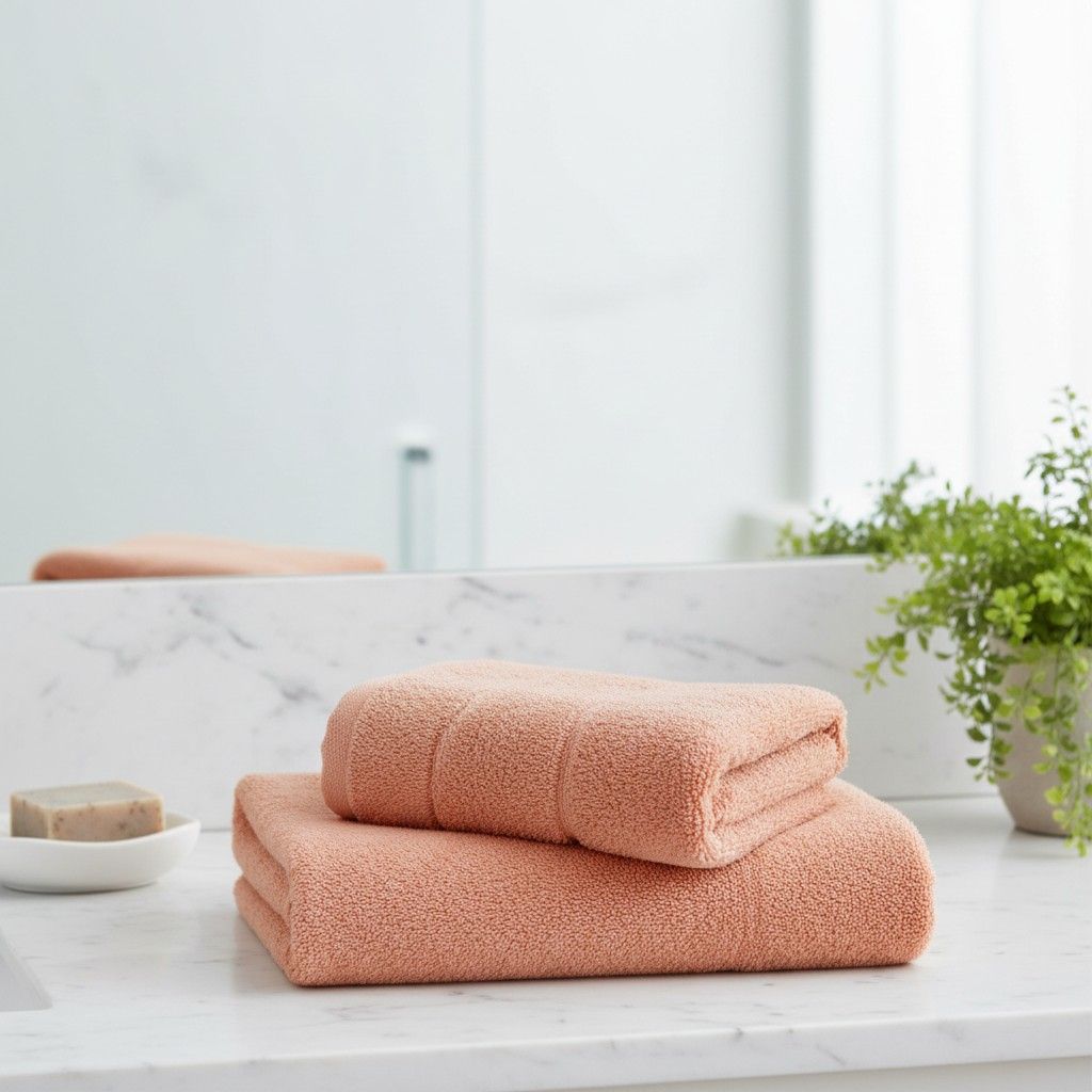 Bath Towel Microfiber | Peach | Ultra Soft, Super Absorbent & Quick Dry | Unisex