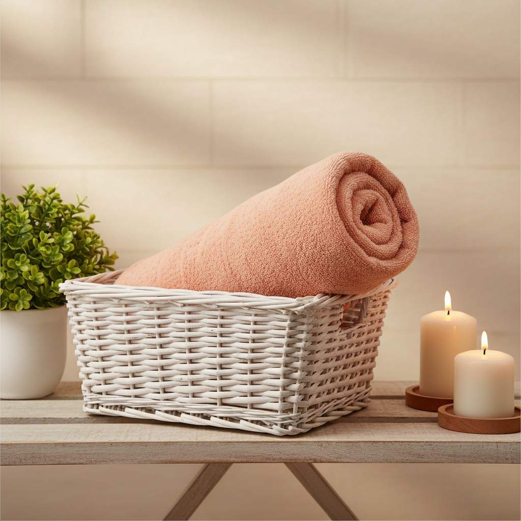 Bath Towel Microfiber | Peach | Ultra Soft, Super Absorbent & Quick Dry | Unisex