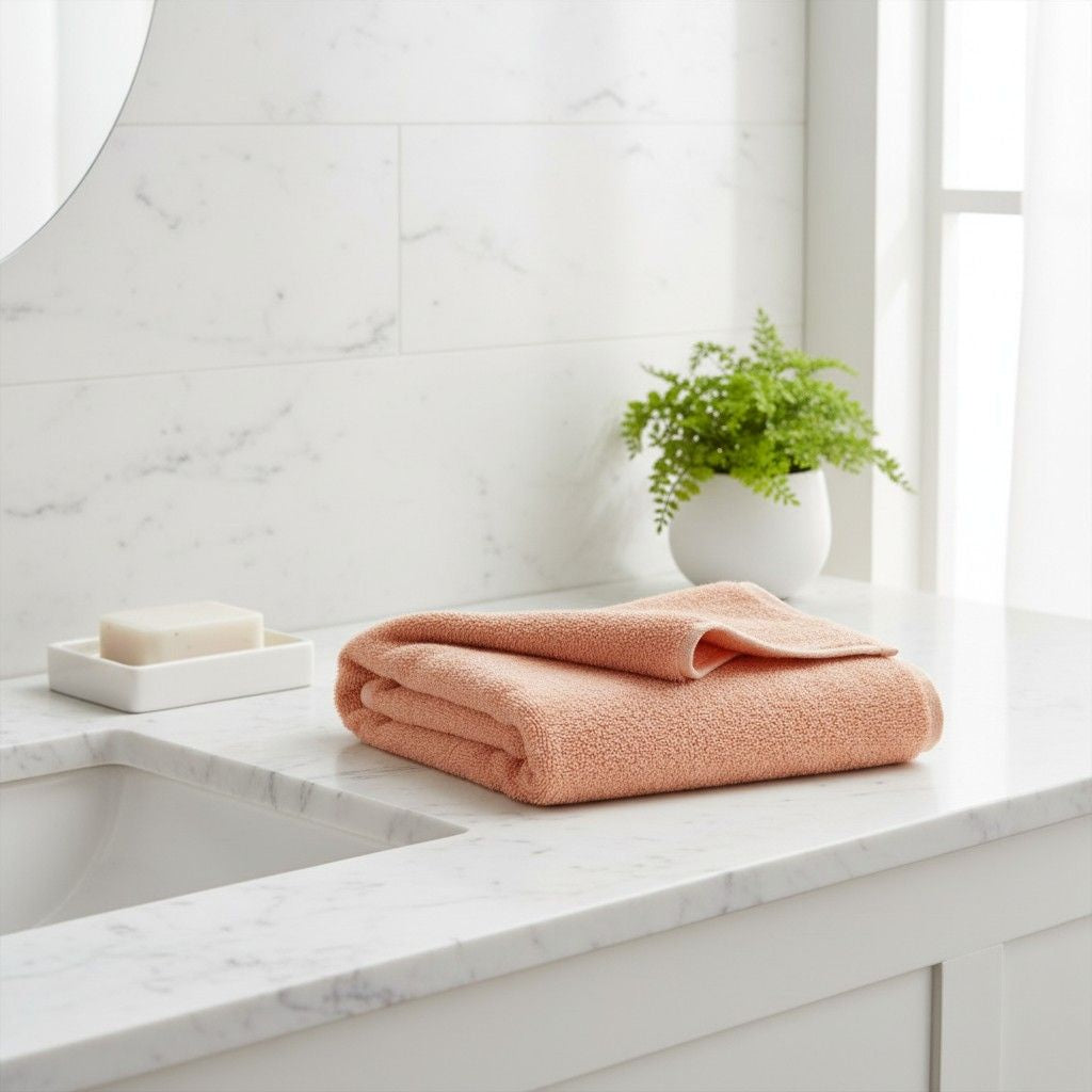 Bath Towel Microfiber | Peach | Ultra Soft, Super Absorbent & Quick Dry | Unisex
