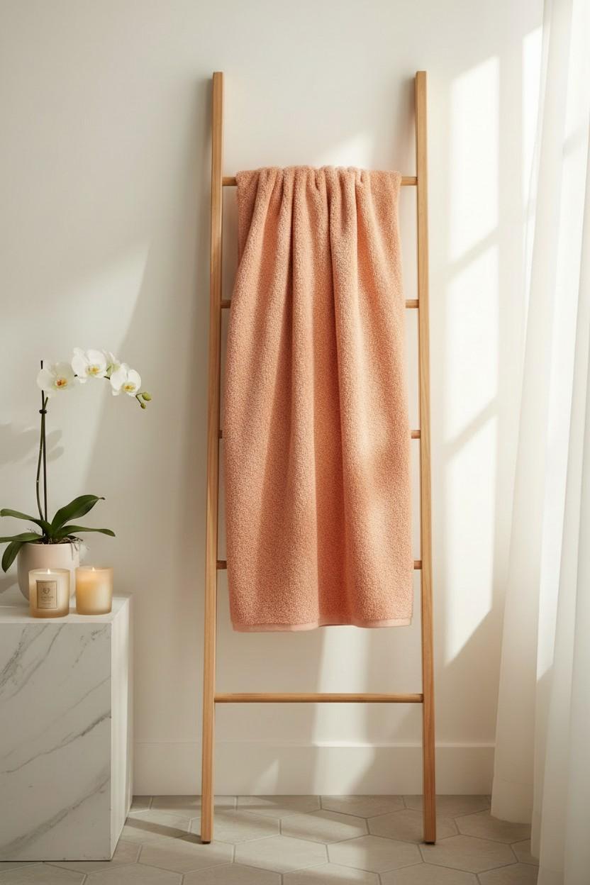 Bath Towel Microfiber | Peach | Ultra Soft, Super Absorbent & Quick Dry | Unisex