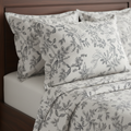 Bedsheet with Pillow Covers | Premium White Floral Pattern with Premium Packing