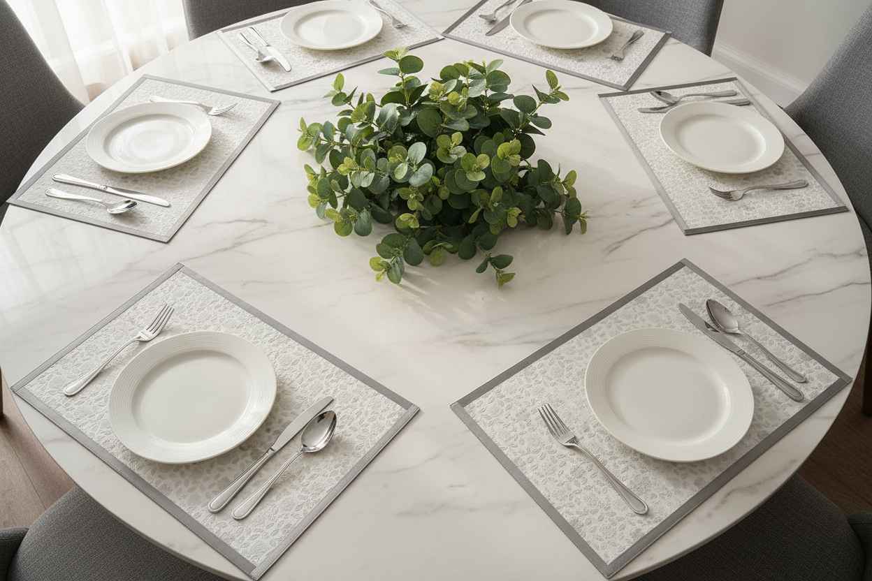 Premium Dining Table Mat | Fridge & Table Liner Set of 6 Pcs