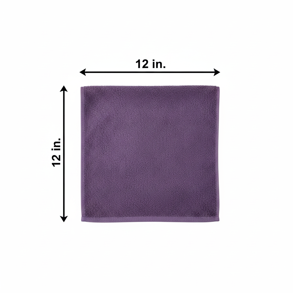 Premium Purple Cotton Face Towel – 12 x 12 inch |