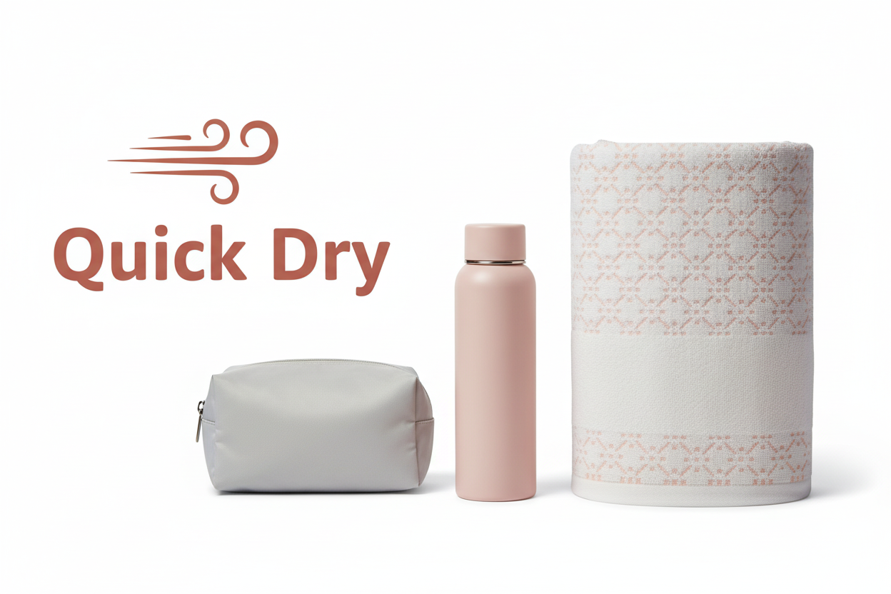 Cotton Bath Towel | Blush Pink Geometric Jacquard | Ultra Soft, Super Absorbent & Quick Dry | Unisex