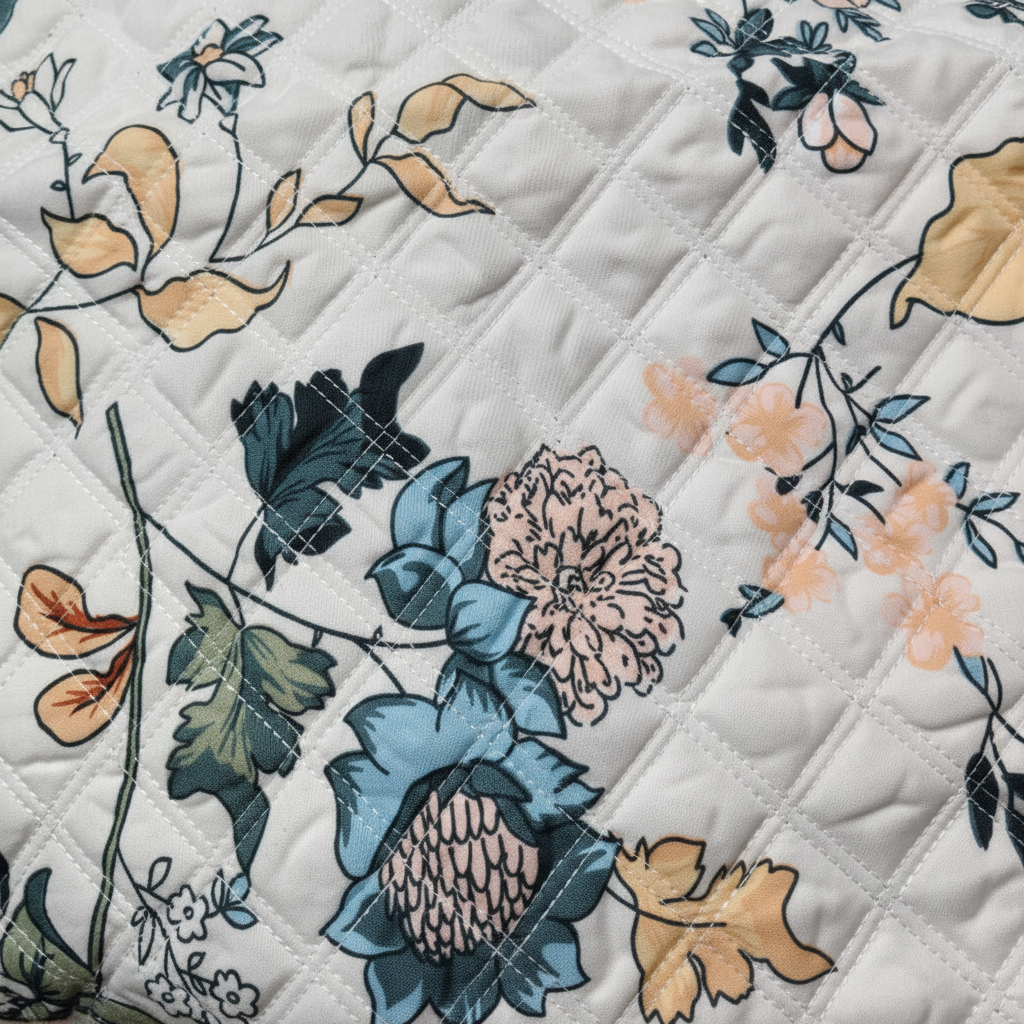 Queen Size Floral Bedsheet Set | 90x100 Inches | Double Bed with 2 Quilted Pillow Covers