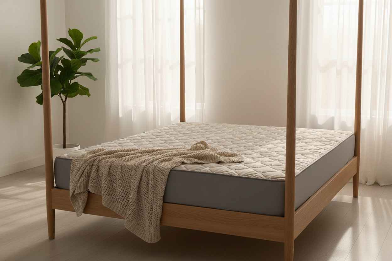 Waterproof Star-Quilted Double Bed Mattress Protector