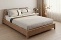 Luxe Stripe Bedsheet Set – White & Charcoal