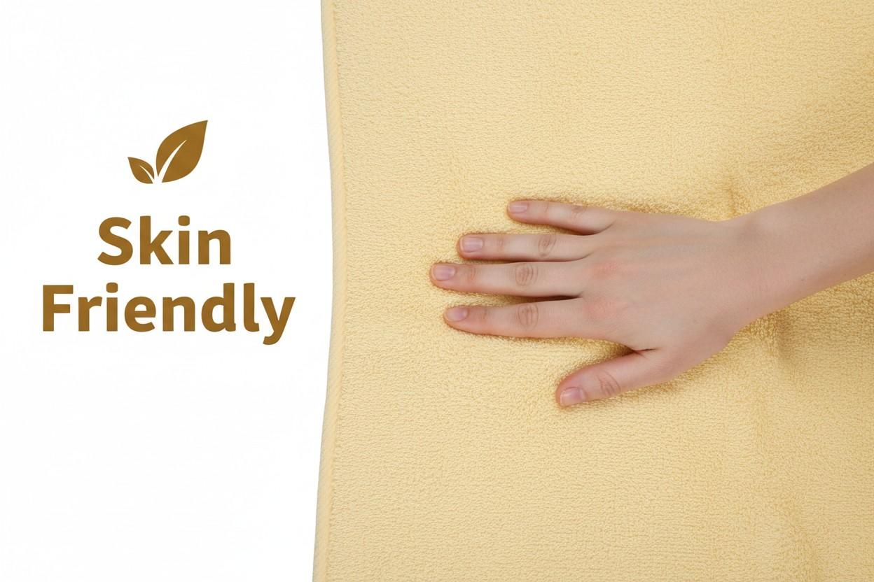 Cotton Bath Towel | Butter Yellow | Plain Solid | Ultra Soft, Super Absorbent & Quick Dry | Unisex