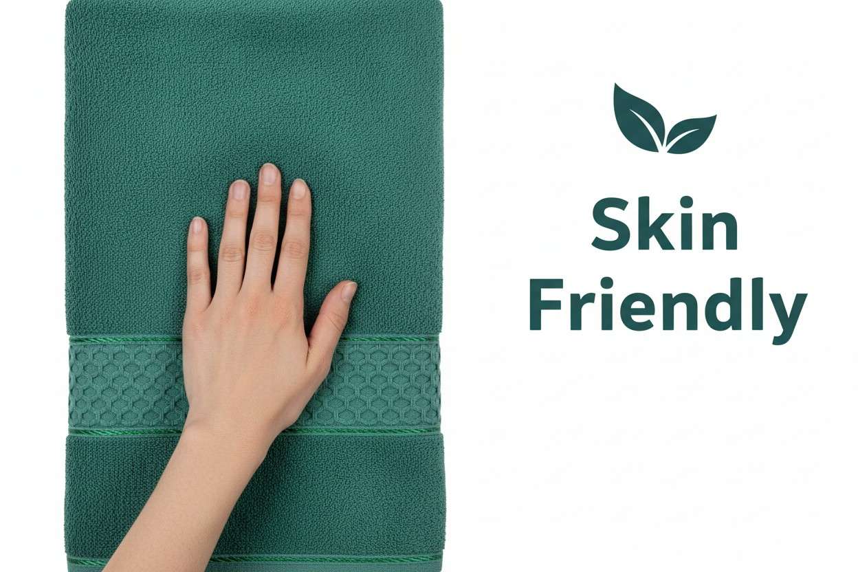 Cotton Bath Towel | Teal Emerald Green | Ultra Soft, Super Absorbent & Quick Dry | Unisex