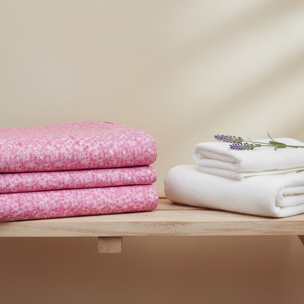 Dohar Single Bed | Pink Ditsy Floral Print | AC Dohar | 100% Cotton (Set of 2 Pcs)