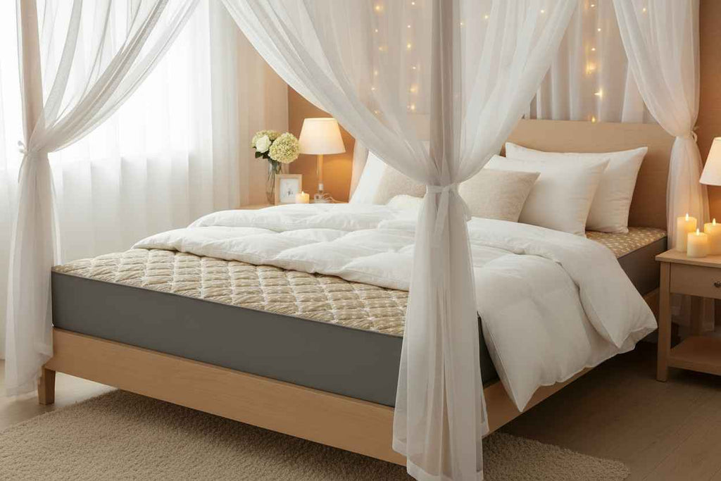 Waterproof Star-Quilted Double Bed Mattress Protector