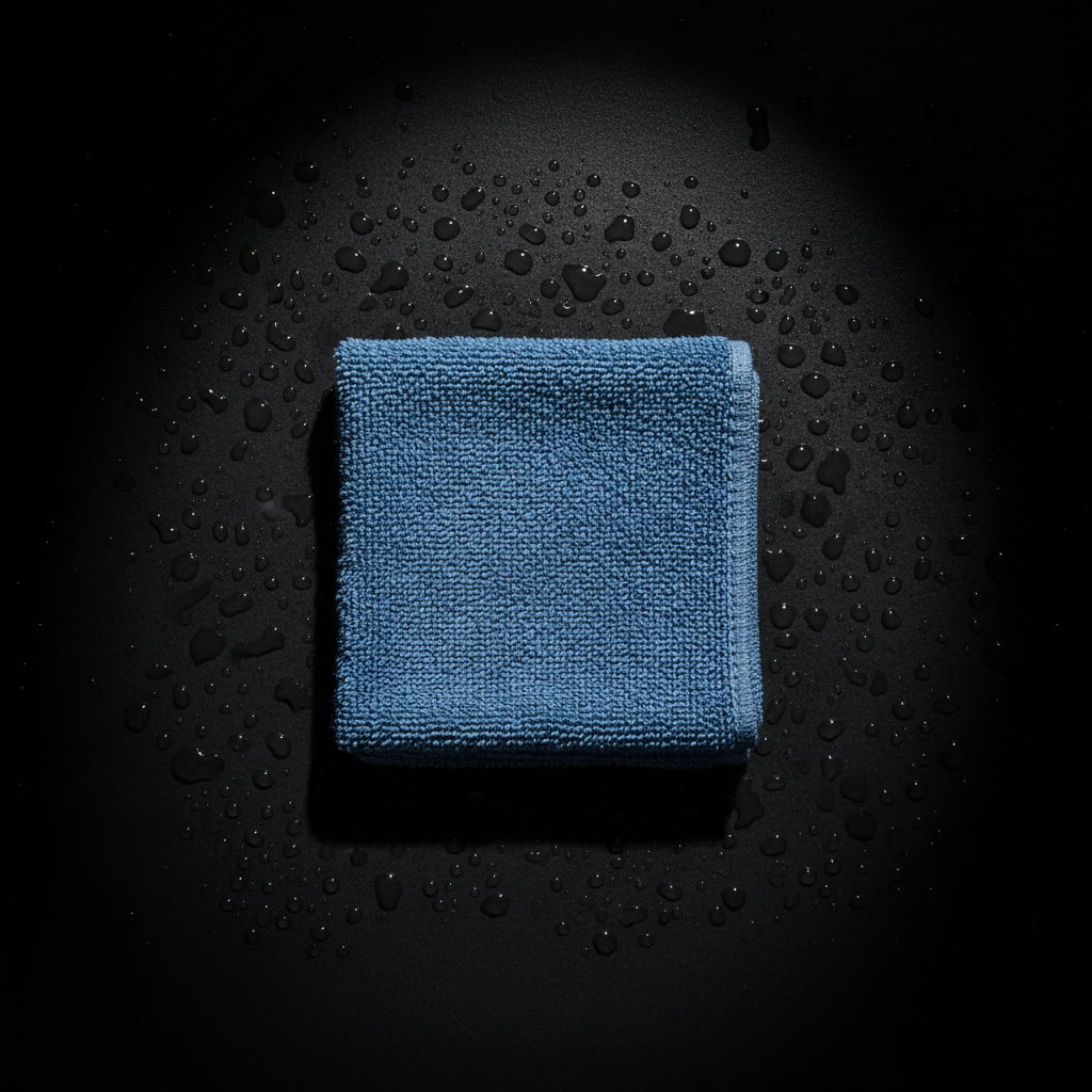 Steel Blue Cotton Face Towel – Set of 5 | 12 x 12 inch Soft