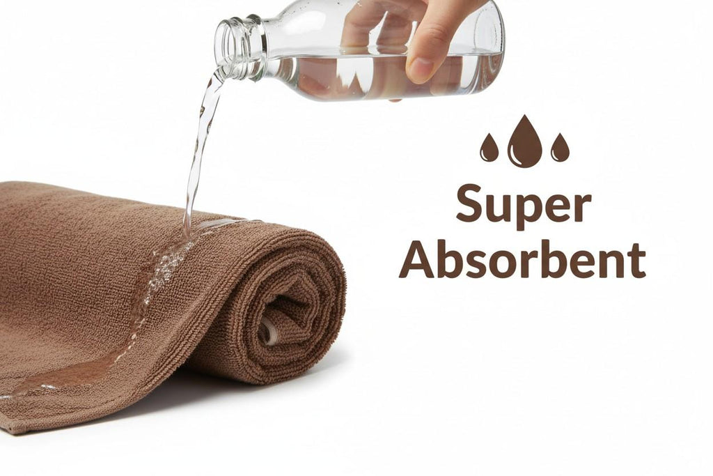 Microfiber Hand Towel | Chocolate Brown | Ultra Soft & Quick Dry (Set of 3 Pcs)