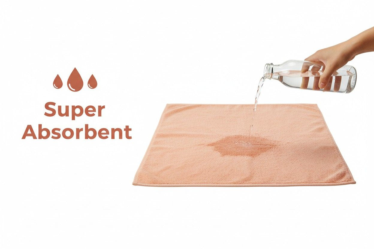 Bath Towel Microfiber | Peach | Ultra Soft, Super Absorbent & Quick Dry | Unisex
