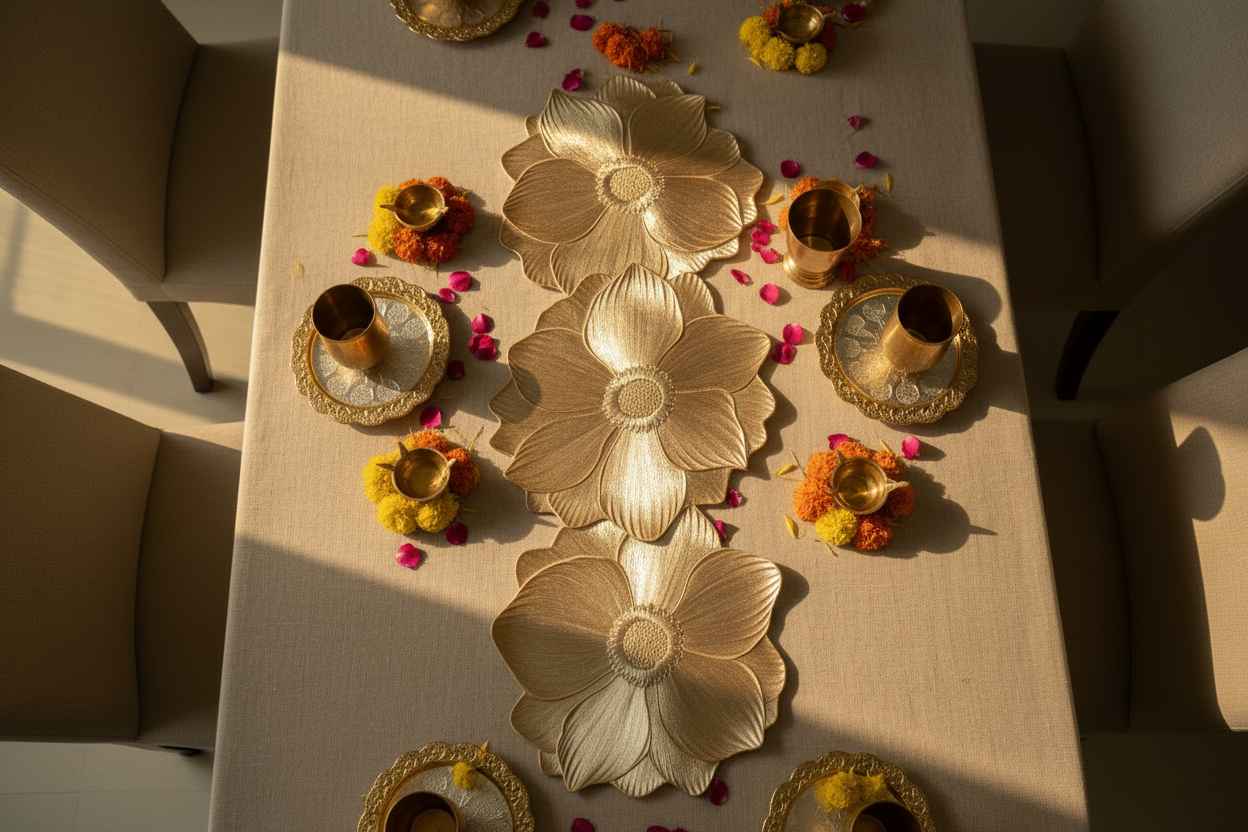 Floral Bloom Table Runner | Dining & Center Table Décor Runner